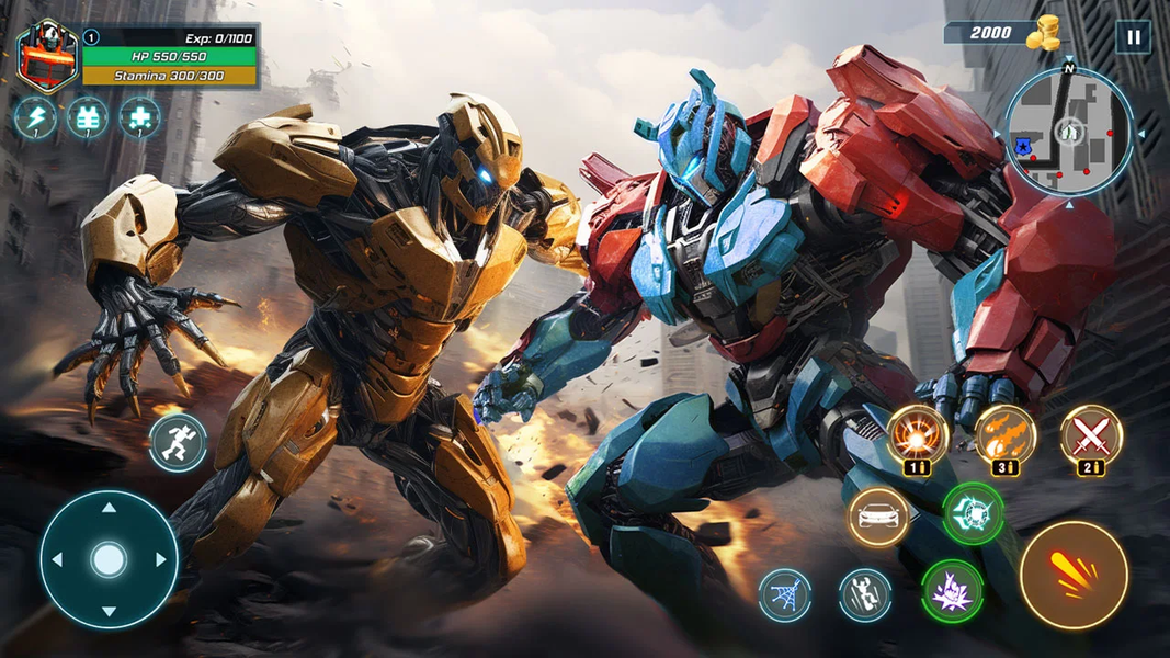 Robot City Car Battle - عکس بازی موبایلی اندروید