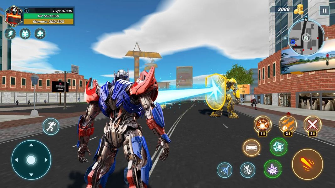 Robot City Car Battle - عکس بازی موبایلی اندروید