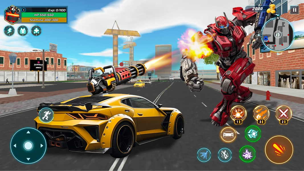 Robot City Car Battle - عکس بازی موبایلی اندروید