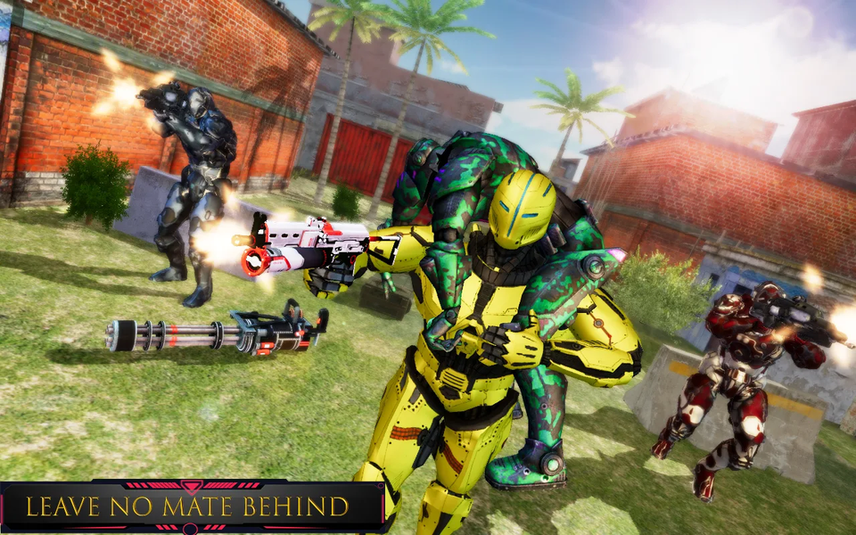 Robot Shooting : Commando Game - Gameplay image of android game