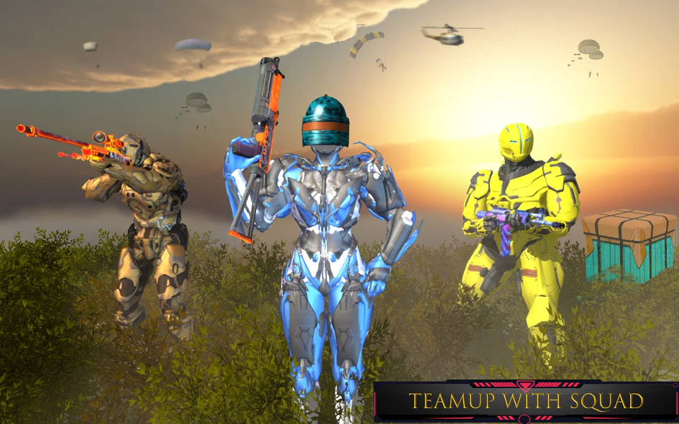 Robot Shooting : Commando Game - Gameplay image of android game