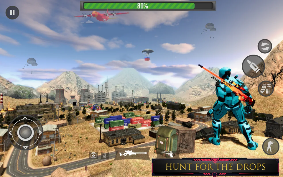 Robot Shooting : Commando Game - Gameplay image of android game