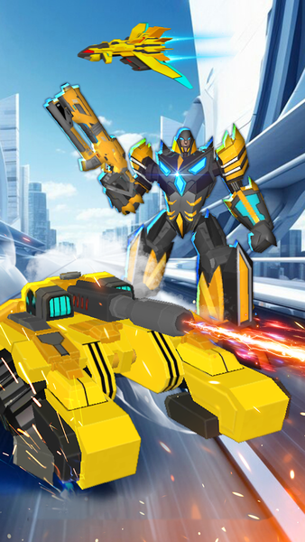 Robot Run Transforming Race - عکس بازی موبایلی اندروید