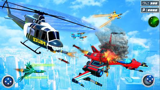 Police Robot Car Transforming - Image screenshot of android app