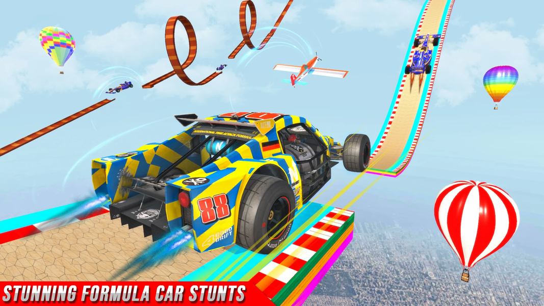 Multi Robot Formula Car flying - Gameplay image of android game