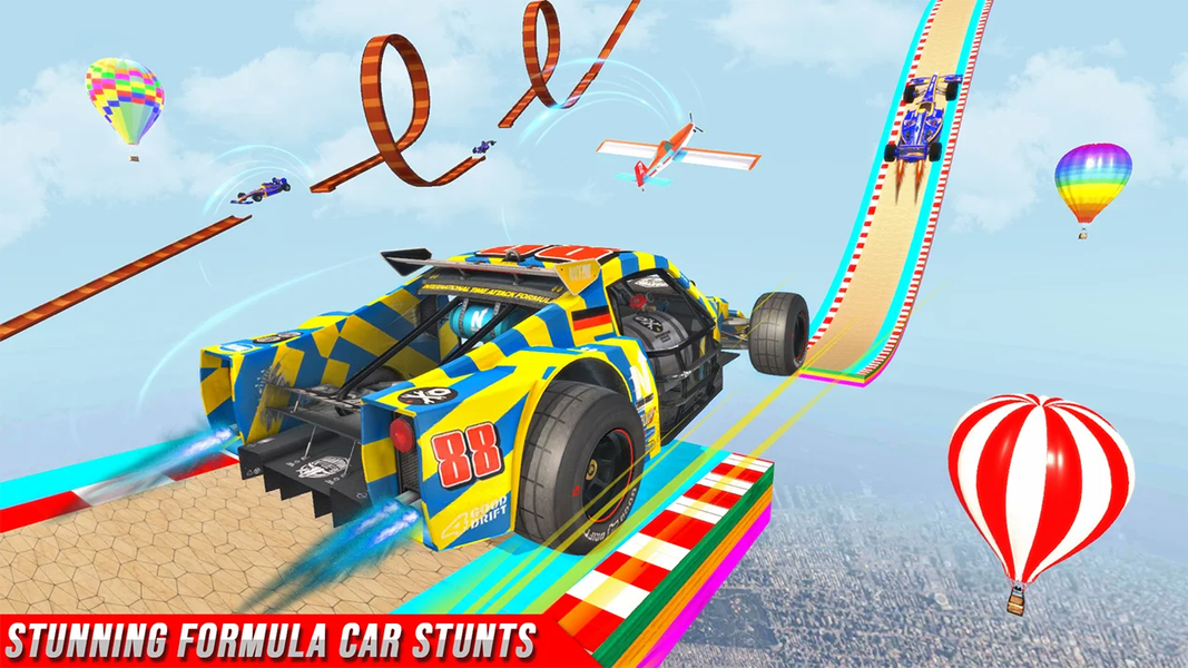 Multi Robot Formula Car flying - Gameplay image of android game
