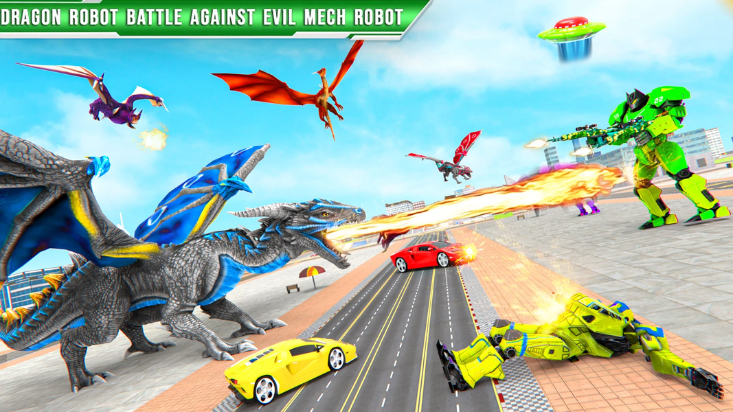 Dragon Robot - Riding Extreme - Gameplay image of android game