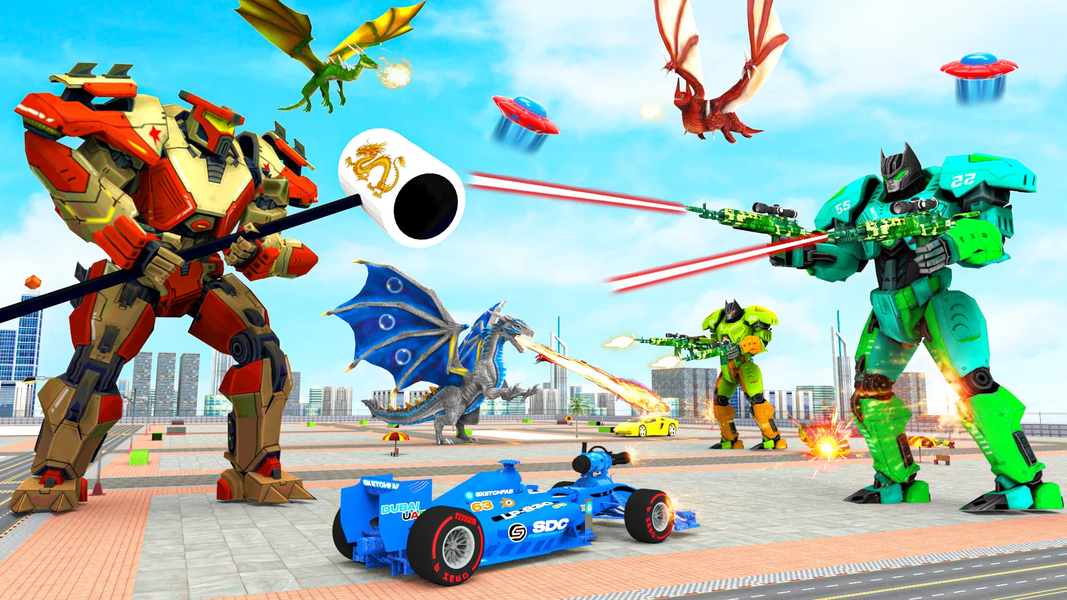 Dragon Robot - Riding Extreme - عکس بازی موبایلی اندروید