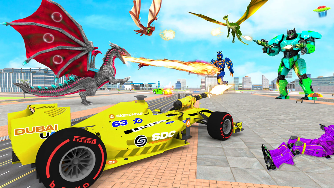 Dragon Robot - Riding Extreme - عکس بازی موبایلی اندروید