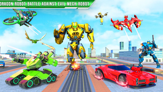 Lion robot game - multi robots - Gameplay image of android game