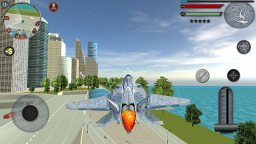 Robot Airplane Simulator Flying Robot Transforming - عکس بازی موبایلی اندروید