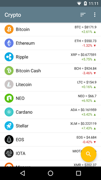 Crypto Coins - Bitcoin Market - Image screenshot of android app