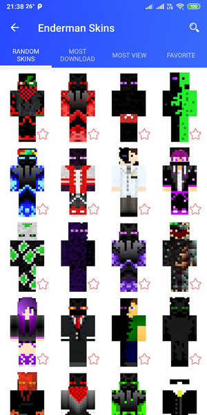 Enderman Skins - عکس برنامه موبایلی اندروید