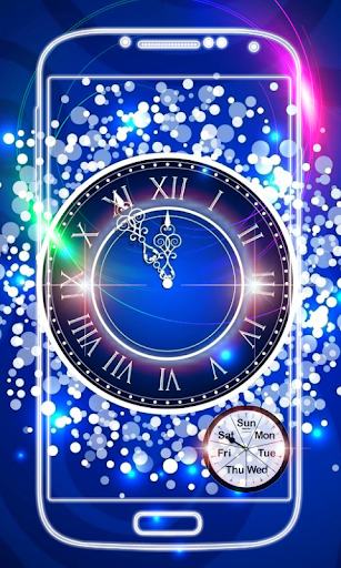 Clock live wallpaper - Image screenshot of android app