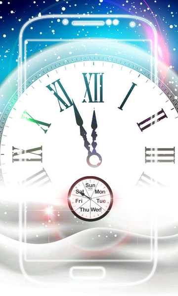 New Year 2020 Clock Live Wallpaper - Image screenshot of android app