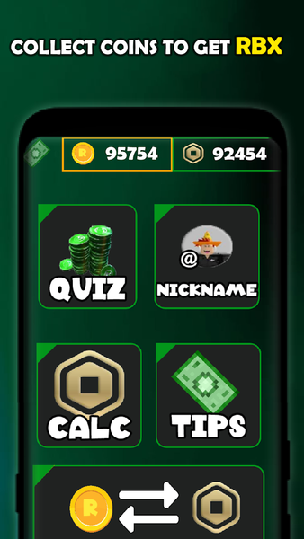 Robux to coin: giftcard skin - عکس برنامه موبایلی اندروید