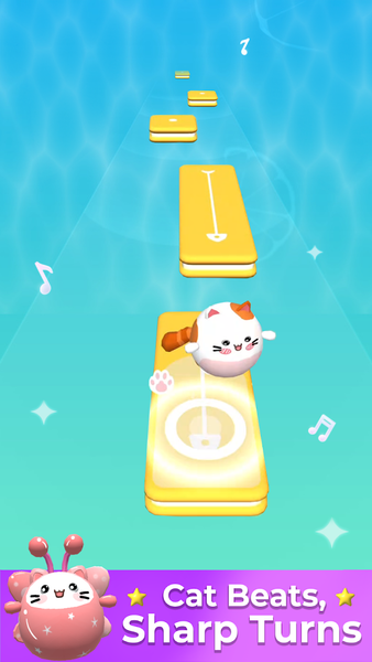 EDM Cats - Dancing Tiles Hop - Gameplay image of android game