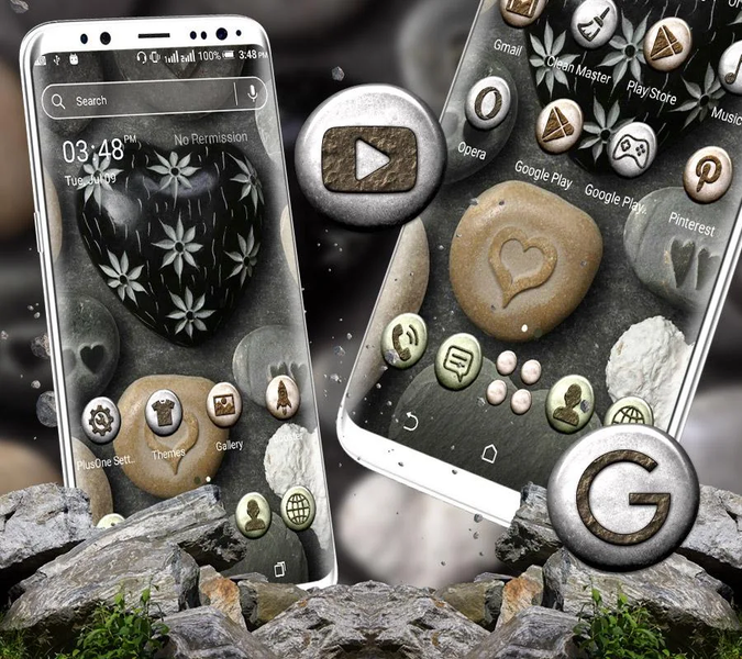 Rock Heart Launcher Theme - Image screenshot of android app