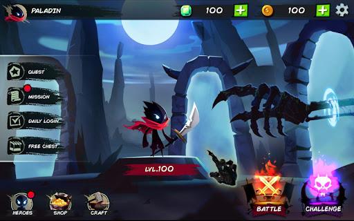 Shadow Stickman: Fight for Justice - Gameplay image of android game