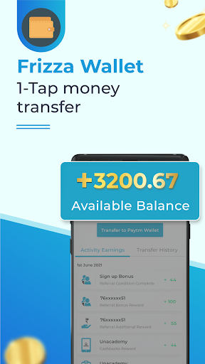 Money earning app Frizza - Image screenshot of android app