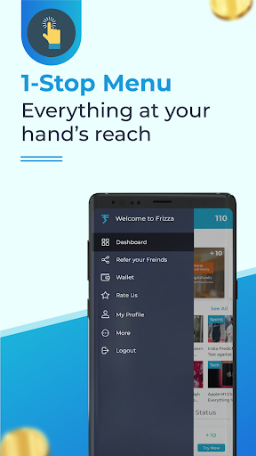 Money earning app Frizza - Image screenshot of android app