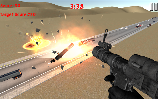 Rocket Launcher Traffic Shoot - Gameplay image of android game