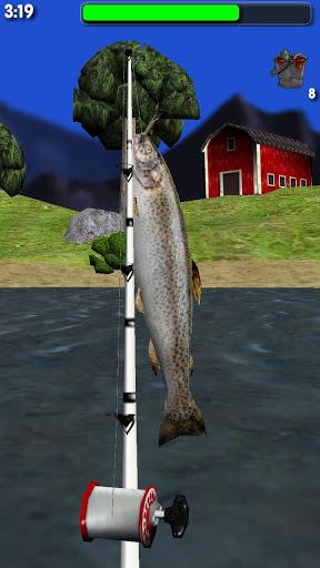Big River Fishing 3D Lite - Gameplay image of android game