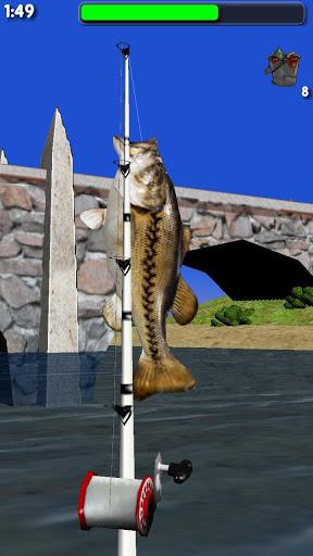 Big River Fishing 3D Lite - Gameplay image of android game