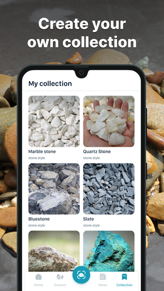 Rock identifier: Stone Scanner - Image screenshot of android app