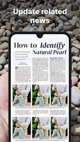 Rock identifier: Stone Scanner - Image screenshot of android app