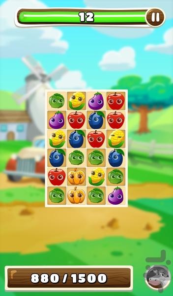 Veggie Farm Match - Gameplay image of android game