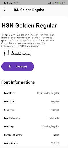 Arabic Fonts - عکس برنامه موبایلی اندروید
