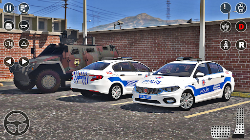 US Police Car Driving Car Game - Gameplay image of android game