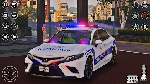 US Police Car Driving Car Game - Gameplay image of android game
