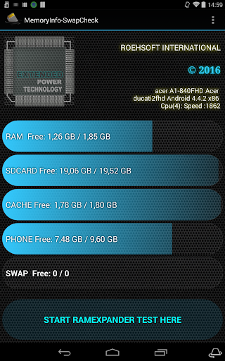 MemoryInfo & Swapfile Check - Image screenshot of android app