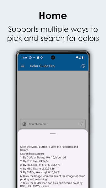 Color Guide - Swatch & Cards - Image screenshot of android app