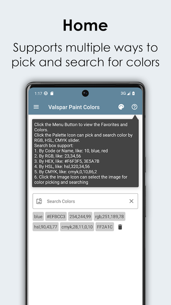Valspar Paint Colors - Image screenshot of android app