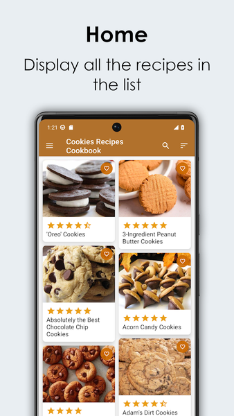 Cookies Recipes Cookbook - عکس برنامه موبایلی اندروید