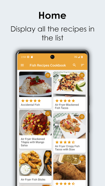 Fish Recipes Cookbook - Image screenshot of android app
