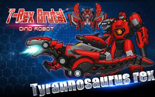 T-Rex Brutal: Dino Robot - Gameplay image of android game