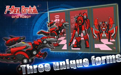 T-Rex Brutal: Dino Robot - Gameplay image of android game