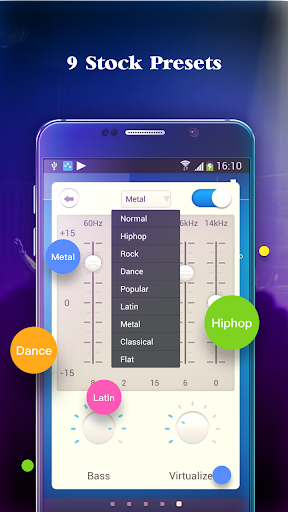 Music Equalizer - عکس برنامه موبایلی اندروید