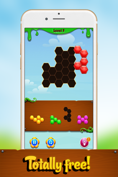 Hexa: The Block Puzzle ✔️ - Gameplay image of android game