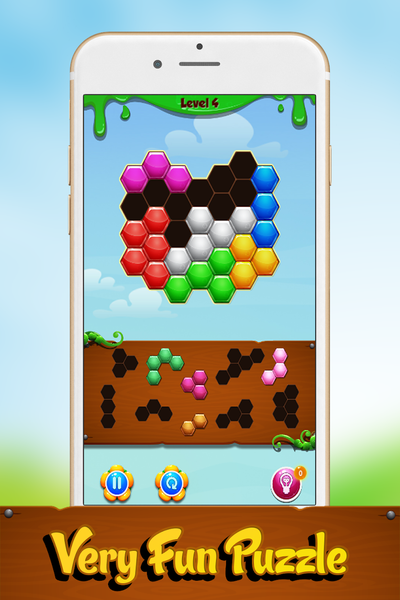 Hexa: The Block Puzzle ✔️ - Gameplay image of android game