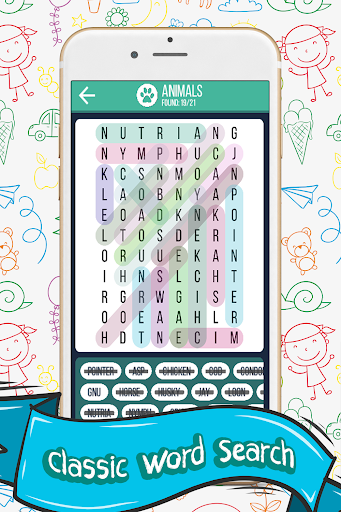 Word Search - Gameplay image of android game