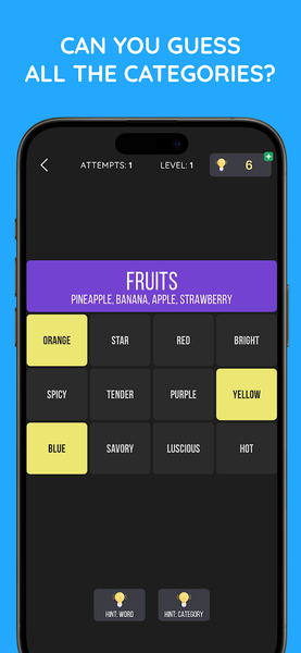 Connections Game: Word Match - Gameplay image of android game