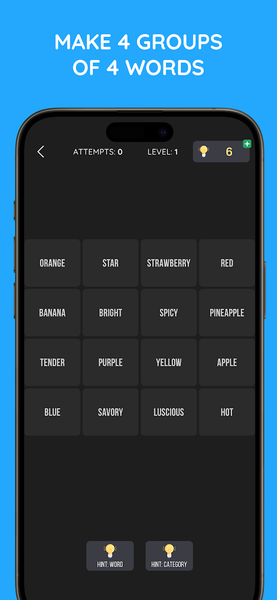 Connections Game: Word Match - Gameplay image of android game