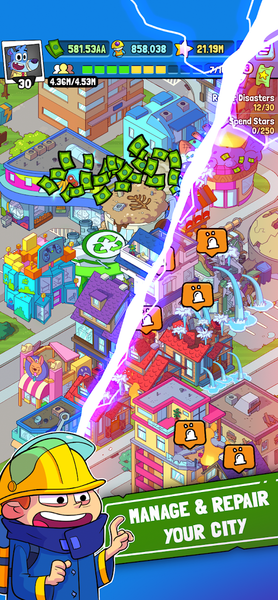 Disaster Town Tycoon - Image screenshot of android app