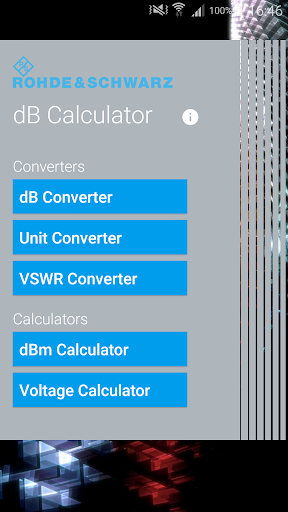 dB Calculator - عکس برنامه موبایلی اندروید