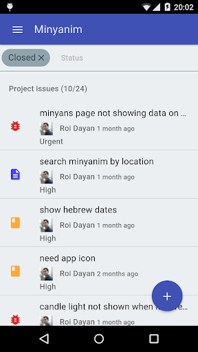 Redmine.js - عکس برنامه موبایلی اندروید